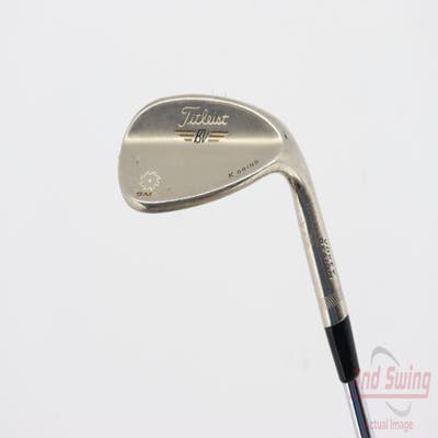 Titleist Vokey SM5 Gold Nickel Wedge Lob LW 58° 11 Deg Bounce K Grind Stock Steel Shaft Steel Wedge Flex Right Handed 35.25in