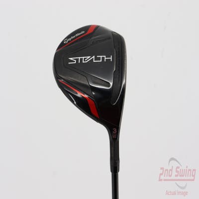 TaylorMade Stealth Fairway Wood 3 Wood 3W 15° PX HZRDUS Smoke Red RDX 75 Graphite Stiff Right Handed 43.0in