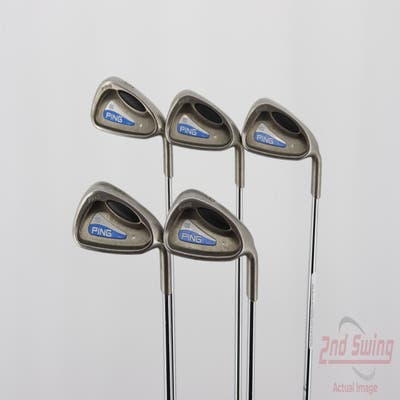 Ping G2 Iron Set 5-9 Iron Stock Steel Shaft Steel Stiff Right Handed Silver Dot 38.5in