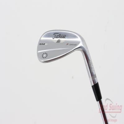 Titleist Vokey SM6 Tour Chrome Wedge Gap GW 52° 8 Deg Bounce F Grind SM6 BV Steel Wedge Flex Right Handed 35.5in