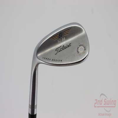 Titleist Vokey Spin Milled SM4 Chrome Wedge Gap GW 52° 8 Deg Bounce Titleist Vokey BV Steel Wedge Flex Left Handed 35.5in