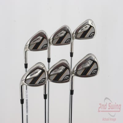 Callaway Mavrik Iron Set 5-PW True Temper Dynamic Gold X100 Steel X-Stiff Left Handed 38.25in