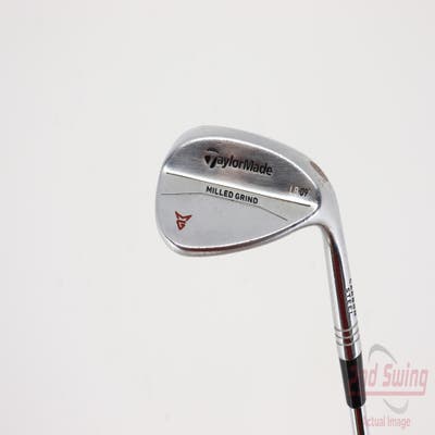 TaylorMade Milled Grind Satin Chrome Wedge Lob LW 60° 9 Deg Bounce LB FST KBS Tour FLT Steel Stiff Right Handed 38.25in