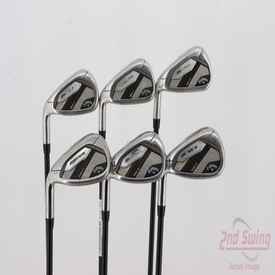 Callaway Mavrik Max Womens Iron Set 6-PW SW UST Mamiya Helium 4 Graphite Ladies Left Handed 36.5in