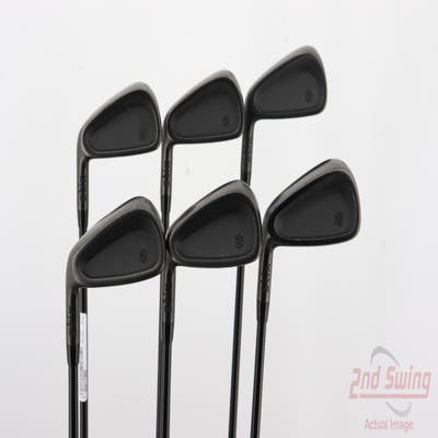 Stix Golf All Black Iron Set 5-PW Stock Graphite Regular Left Handed 37.75in