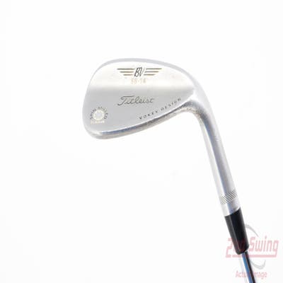 Titleist Vokey Spin Milled SM4 Chrome Wedge Sand SW 56° 14 Deg Bounce Stock Steel Shaft Steel Wedge Flex Right Handed 34.25in