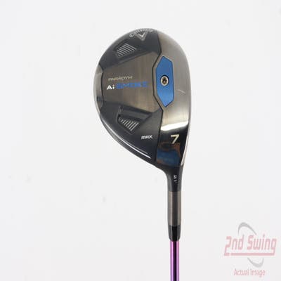 Callaway Paradym Ai Smoke Max Fairway Wood 7 Wood 7W 21° PX Smoke Green Small Batch 70 Graphite Stiff Right Handed 42.0in