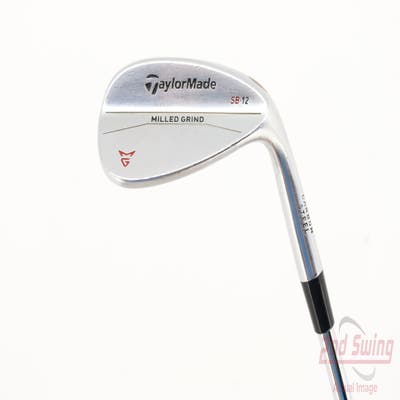 TaylorMade Milled Grind Satin Chrome Wedge Sand SW 56° 12 Deg Bounce SB True Temper Dynamic Gold Steel Wedge Flex Right Handed 35.25in