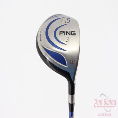 Ping G5 Fairway Wood 3 Wood 3W 15° Grafalloy ProLaunch Blue 75 Graphite Regular Right Handed 42.75in