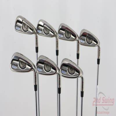 Ping 2016 G Iron Set 4-PW AWT 2.0 Steel Stiff Right Handed Maroon Dot 39.5in