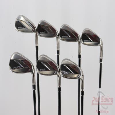 TaylorMade Stealth Iron Set 4-PW Fujikura Ventus Red 5 Graphite Senior Right Handed 39.25in