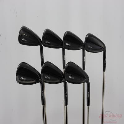 Ping G710 Iron Set 6-PW AW SW UST Mamiya Recoil 460 F2 Graphite Senior Right Handed Black Dot STD