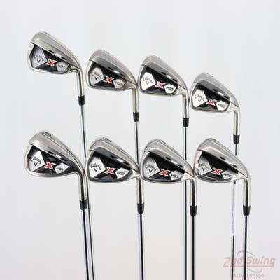 Callaway X Hot N14 Iron Set 4-PW AW Stock Steel Uniflex Right Handed STD