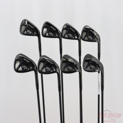 Callaway Apex 21 Black Iron Set 4-PW AW True Temper Elevate MPH 95 Blk Steel Stiff Right Handed STD