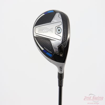 TaylorMade SIM Ti Fairway Wood 5 Wood 5W 19° MCA Tensei AV Blue Raw 65 Graphite Stiff Right Handed 42.25in