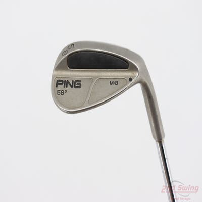 Ping MB Wedge Lob LW 58° Stock Steel Wedge Flex Right Handed Black Dot 35.0in