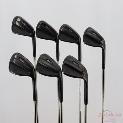 Titleist 2021 T100S Black Iron Set 5-GW UST Mamiya Recoil 65 F2 Graphite Senior Right Handed 38.5in