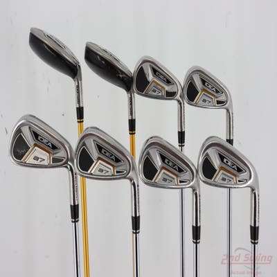 Adams Idea A7 Iron Set 3H 4H 5-PW Dynalite Gold SL S300 Steel Regular Right Handed 38.5in