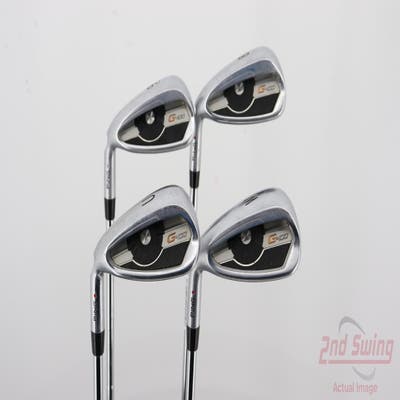 Ping G400 Iron Set 8-PW GW Ping CFS Distance Steel Regular Left Handed Red dot 36.5in