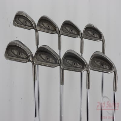 Ping Eye 2 Iron Set 3-PW Ping JZ Steel Stiff Right Handed Black Dot 37.75in