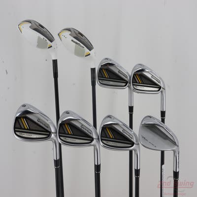 TaylorMade Rocketbladez HP Combo Iron Set 4H 5H 6-PW GW TM Matrix RocketFuel 65 Graphite Regular Right Handed 38.0in