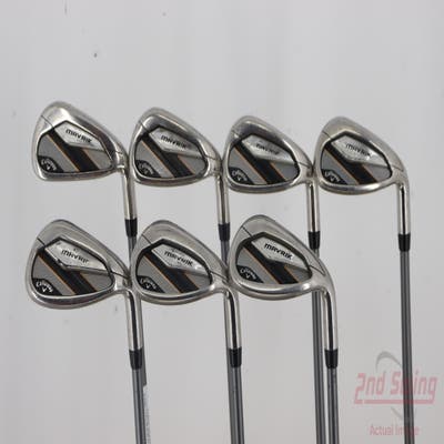 Callaway Mavrik Iron Set 7-PW AW GW SW Project X Catalyst 65 Graphite Regular Right Handed 36.75in