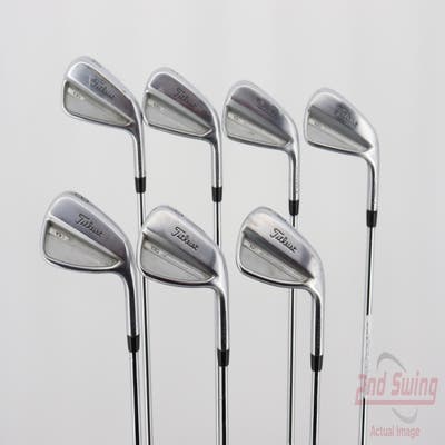 Titleist 2021 T100 Iron Set 4-PW True Temper AMT White S300 Steel Stiff Right Handed 38.25in