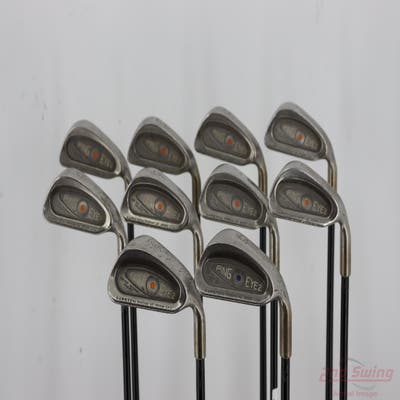 Ping Eye 2 Iron Set 1-PW Stock Graphite Shaft Graphite Stiff Right Handed Orange Dot 37.5in