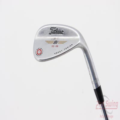 Titleist 2009 Vokey Spin Milled Chrome Wedge Gap GW 52° 8 Deg Bounce Titleist Vokey BV Steel Wedge Flex Right Handed 35.5in