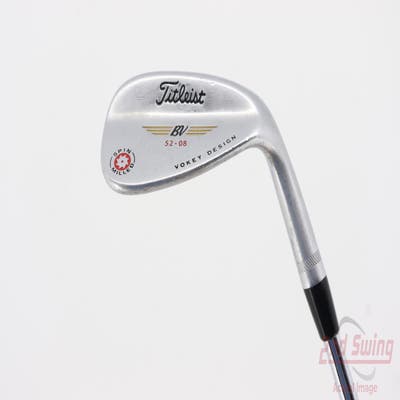 Titleist 2009 Vokey Spin Milled Chrome Wedge Gap GW 52° 8 Deg Bounce Stock Steel Shaft Steel Wedge Flex Right Handed 35.5in