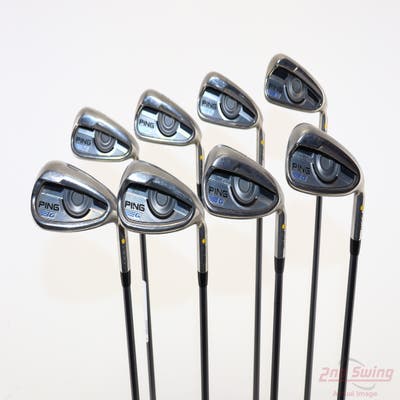 Ping 2016 G Iron Set 4-PW GW CFS 65 Graphite Graphite Senior Right Handed Yellow Dot +1/2"