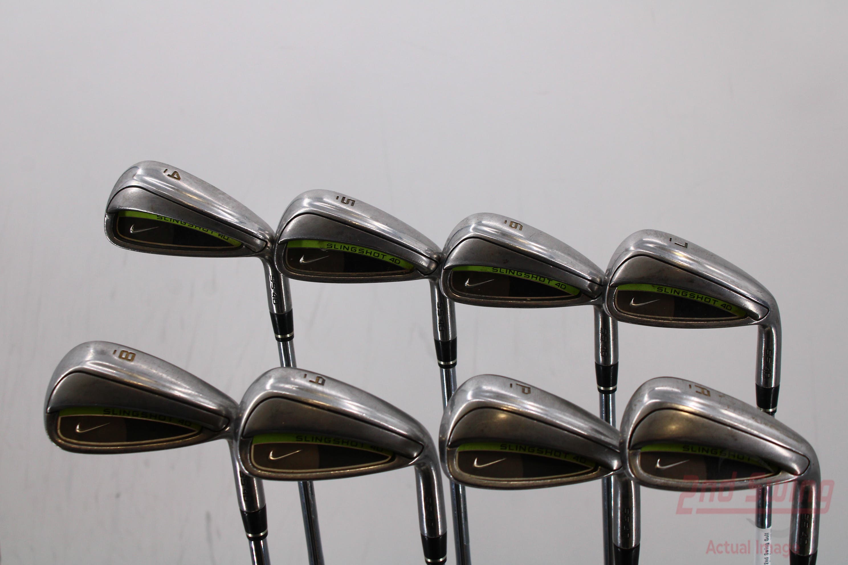 Nike Slingshot 4D Iron Set 4-PW AW Stock Steel Shaft Steel Stiff Right  Handed 38.0in