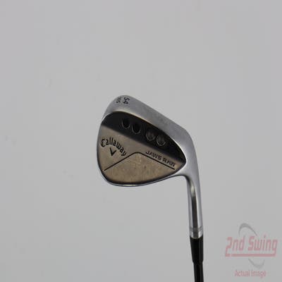 Callaway Jaws Raw Chrome Wedge Sand SW 54° 10 Deg Bounce S Grind Stock Graphite Shaft Steel Stiff Right Handed 36.0in