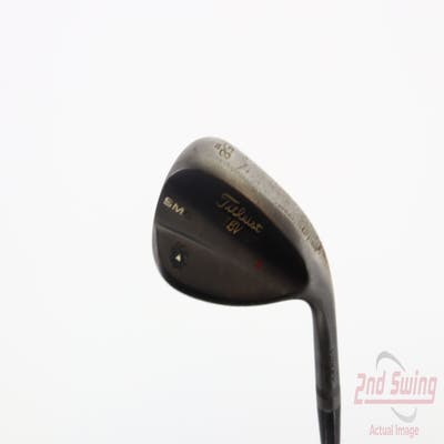 Titleist Vokey SM6 Jet Black Wedge Lob LW 58° 10 Deg Bounce S Grind SM6 BV Steel Wedge Flex Right Handed 35.25in