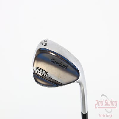 Cleveland RTX ZipCore Tour Satin Wedge Lob LW 58° 10 Deg Bounce Dynamic Gold Spinner TI Steel Wedge Flex Right Handed 35.5in