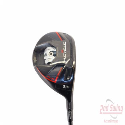 TaylorMade Stealth 2 Plus Fairway Wood 3 Wood 3W 15° Project X HZRDUS Black 4G 80 Graphite X-Stiff Right Handed 43.0in