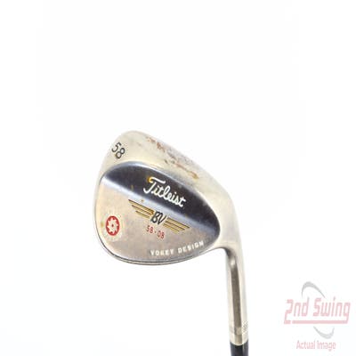 Titleist 2009 Vokey Spin Milled Black Wedge Lob LW 58° 8 Deg Bounce Titleist Vokey BV Steel Wedge Flex Right Handed