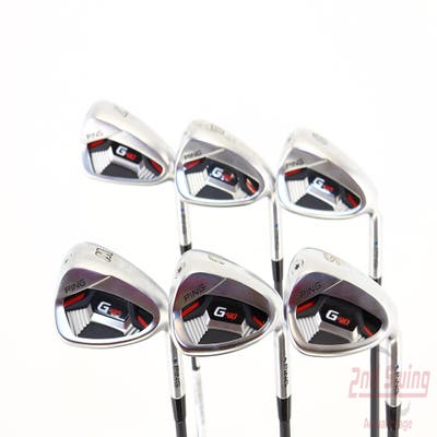 Ping G410 Iron Set 7-PW AW SW ALTA CB Red Graphite Senior Right Handed Blue Dot 37.25in