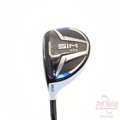 TaylorMade SIM MAX Fairway Wood 3 Wood 3W 15° PX HZRDUS Smoke Yellow 70 Graphite Stiff Left Handed 43.5in