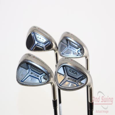 Adams Idea A7 OS Iron Set 8-PW SW Stock Graphite Shaft Steel Senior Right Handed 37.0in