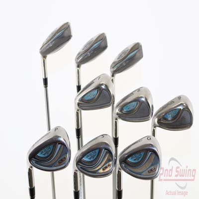 Adams Idea A3OS Senior Golf Club Iron Set 4-PW GW SW Stock Graphite Ladies Left Handed 37.0in