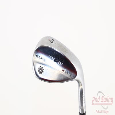 Titleist Vokey SM6 Tour Chrome Wedge Lob LW 60° 12 Deg Bounce K Grind SM6 BV Steel Wedge Flex Right Handed 35.0in