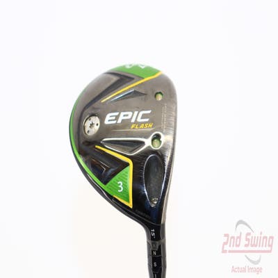 Callaway EPIC Flash Fairway Wood 3 Wood 3W 15° Project X EvenFlow Green 65 Graphite Regular Right Handed 43.0in