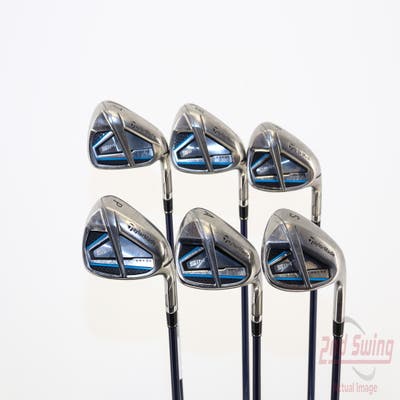 TaylorMade SIM MAX OS Iron Set 7-PW AW SW Fujikura Ventus Blue 5 Graphite Senior Right Handed 38.0in