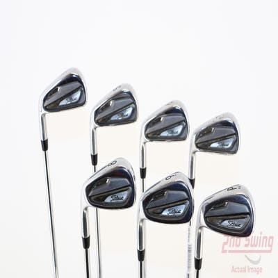 Titleist T100 Iron Set 4-PW True Temper AMT White S400 Steel Stiff Left Handed 38.0in