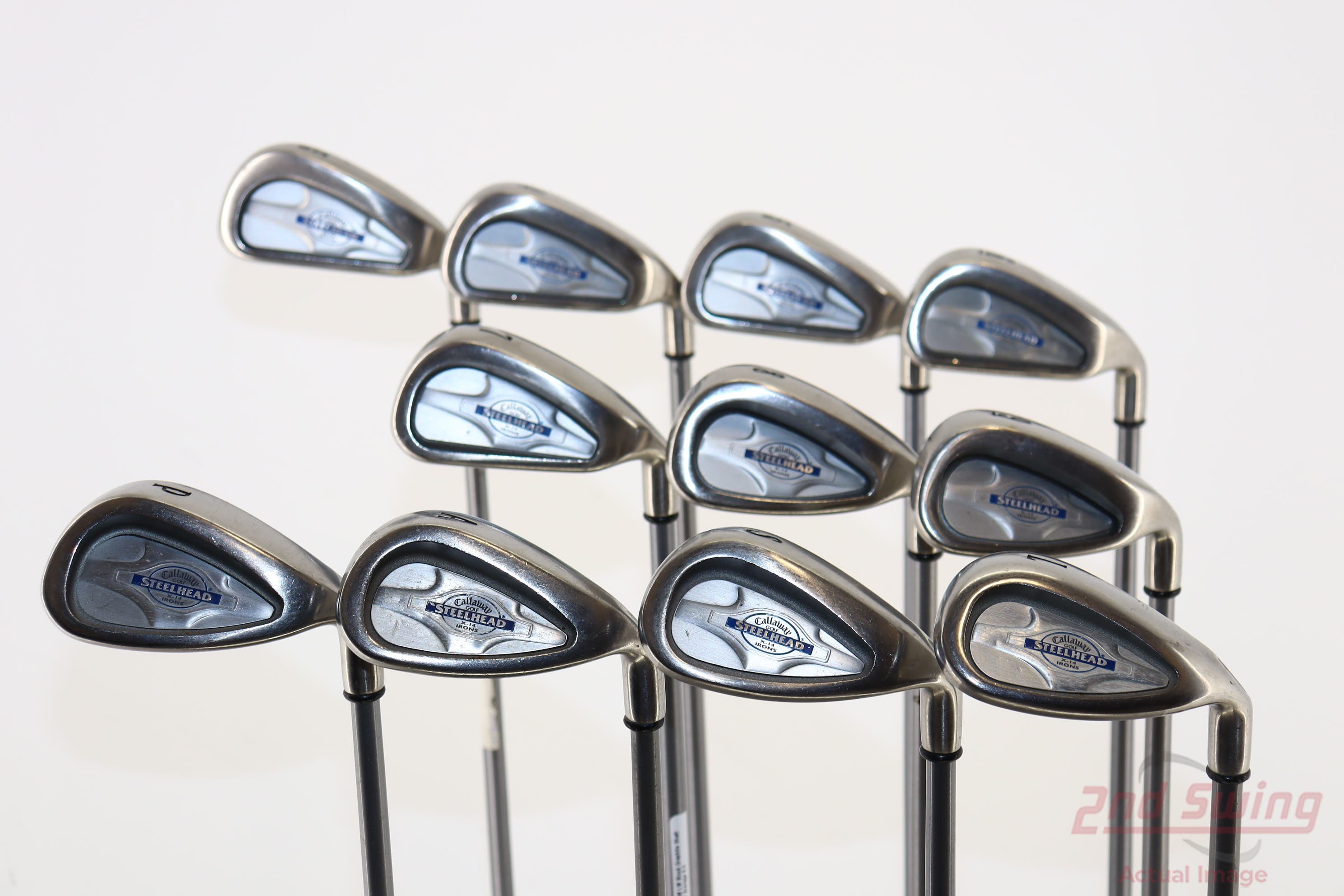 Callaway X14 Irons, 3 - PW Graphite stiff flex popular shafts