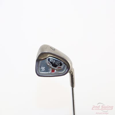 Ping i15 Single Iron 7 Iron Ping AWT Steel Stiff Right Handed Black Dot 36.75in