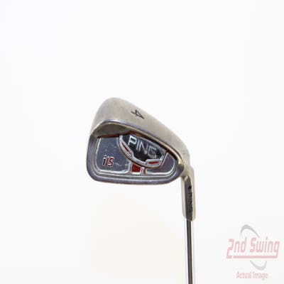 Ping i15 Single Iron 4 Iron Ping AWT Steel Stiff Right Handed Black Dot 38.5in