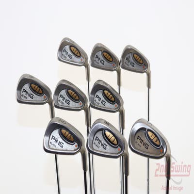 Ping i3 Blade Iron Set 3-PW SW Ping JZ Steel Stiff Right Handed Orange Dot 38.25in