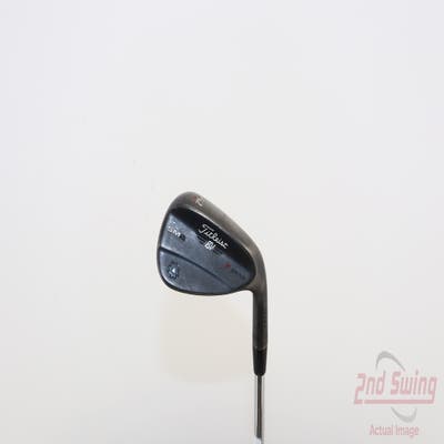 Titleist Vokey SM6 Jet Black Wedge Gap GW 52° 12 Deg Bounce F Grind SM6 BV Steel Wedge Flex Right Handed 35.5in